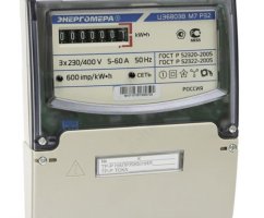 Счётчик Энергомера ЦЭ6803В — описание и технические характеристики